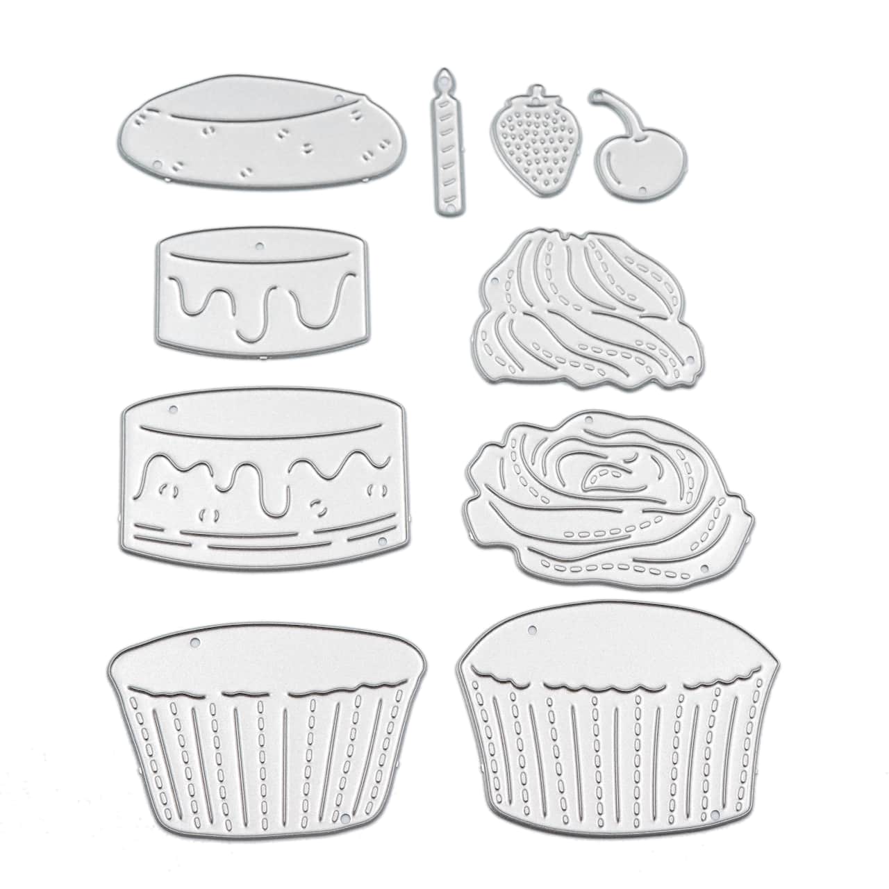 6 Pack: Cakes & Cupcakes Layering Die Set by Recollections™